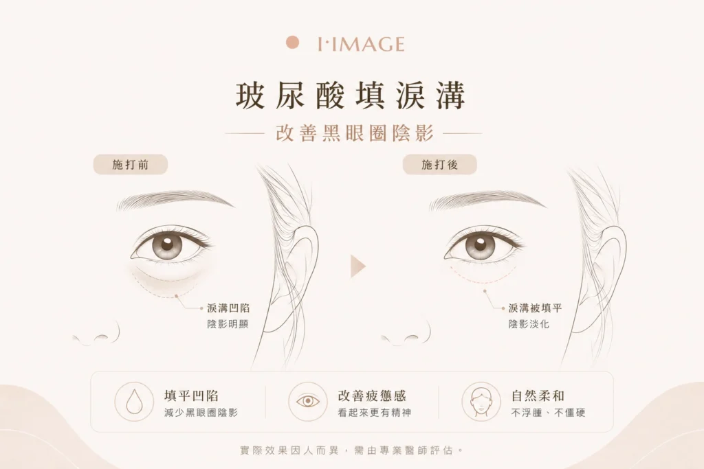 玻尿酸填淚溝改善黑眼圈陰影