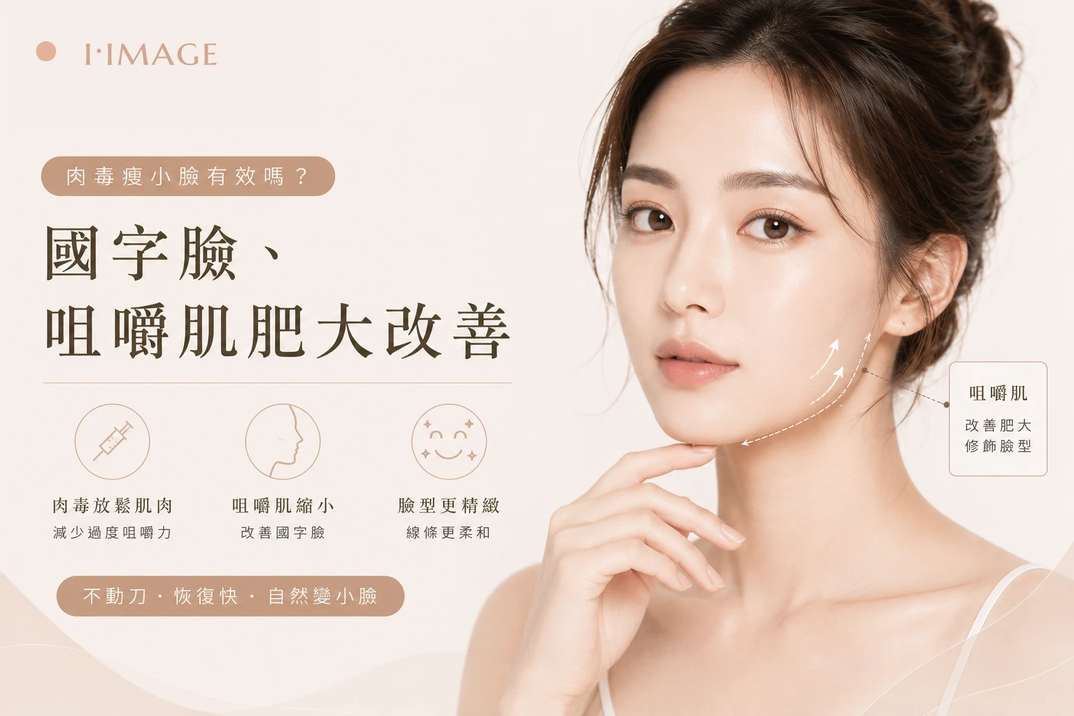 肉毒瘦小臉改善國字臉-台中依美琦