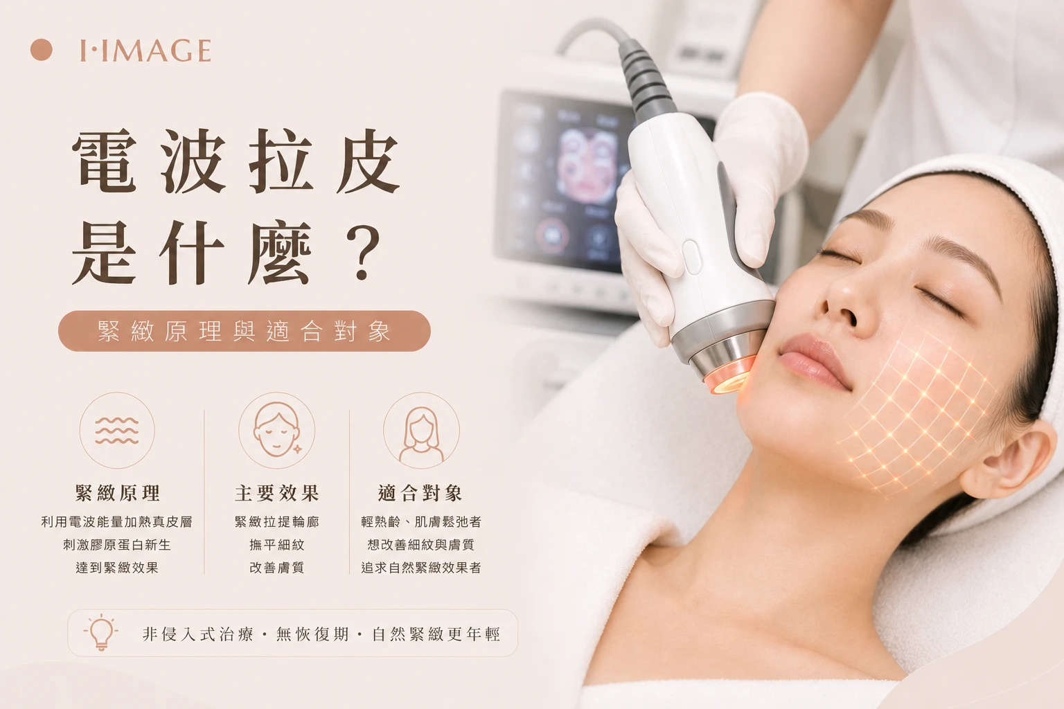 電波拉皮緊緻原理適合對象-台中依美琦